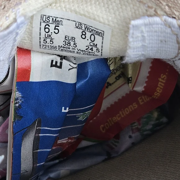 Vans Classic Slip-On Checkerboard Peach Sneaker Women SZ 8 Canvas Casual - Picture 10 of 12